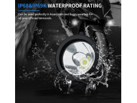 AURORA Tālās Gaismas Papildlukturis 10w Apaļš 58mm E-sertifikāts (1Lux=158m)